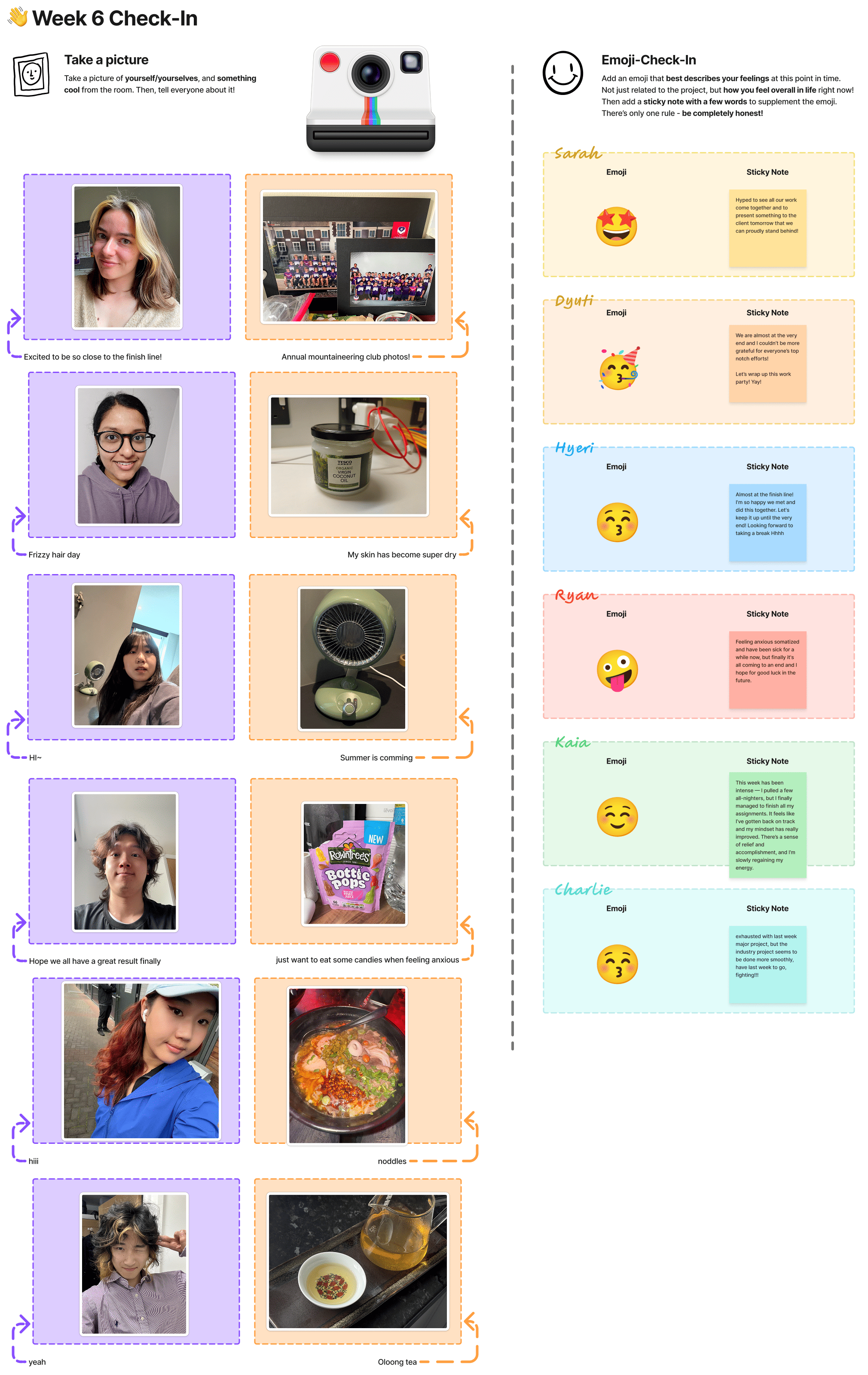 Image of a team check-in