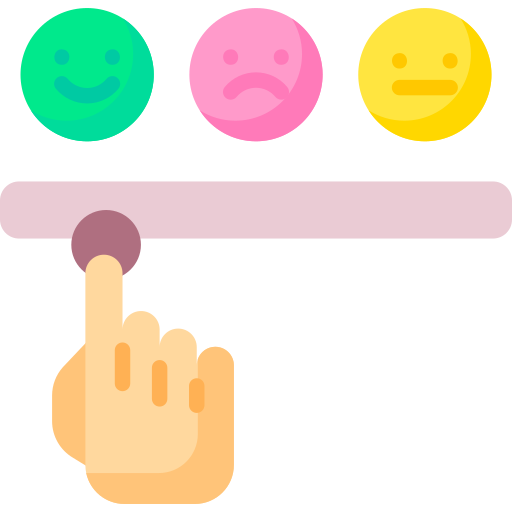 Icon displaying a a magnifying glass with some documents