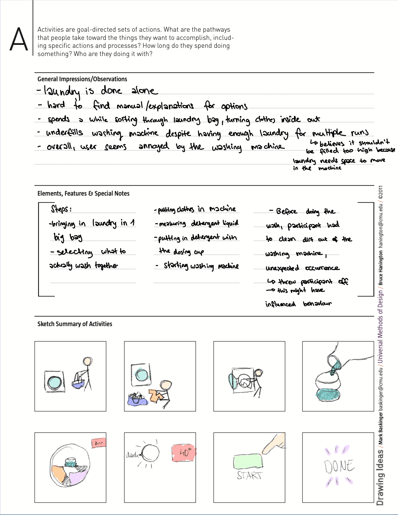 Image of an AEIOU worksheet