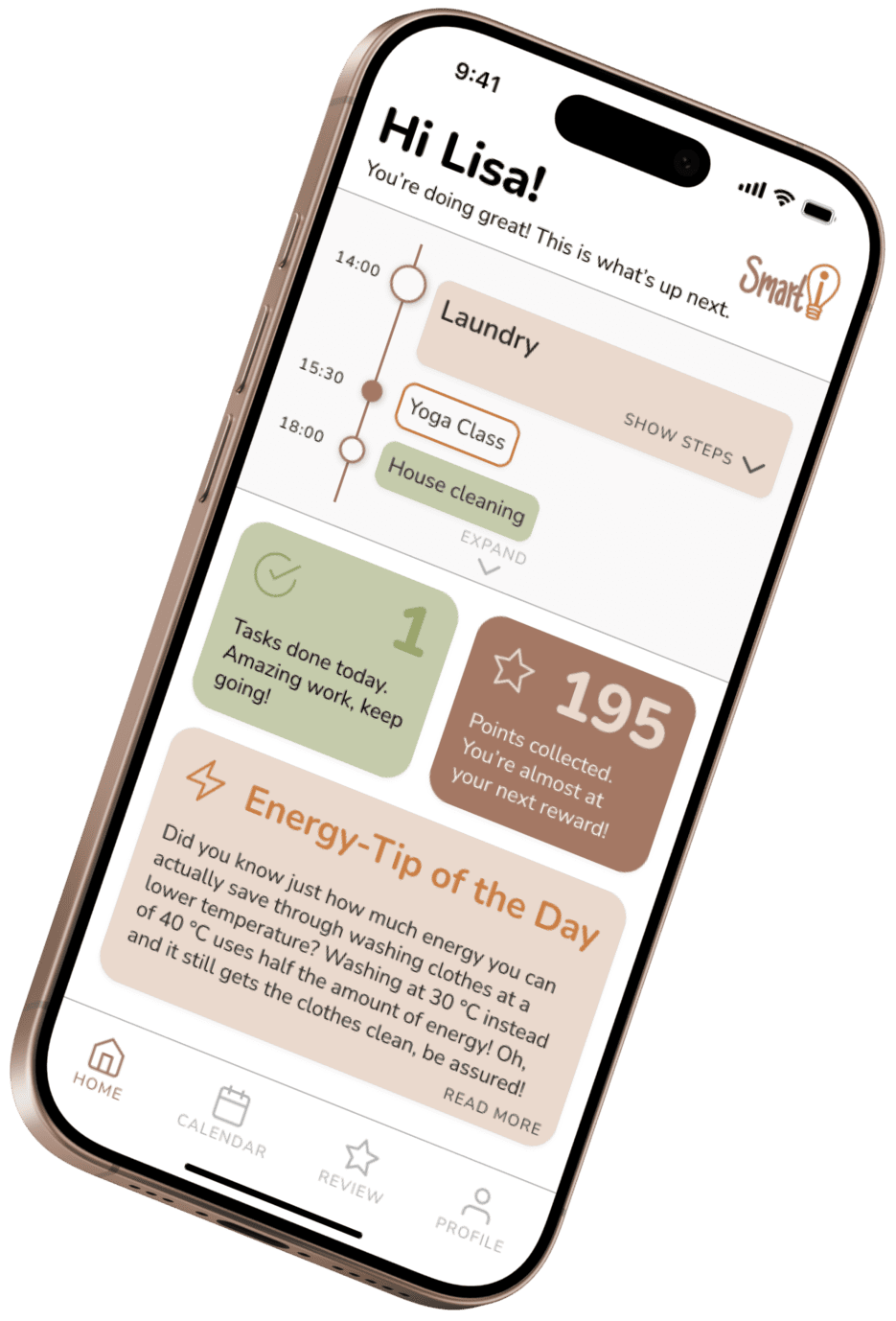 Mockup of the SmartI App